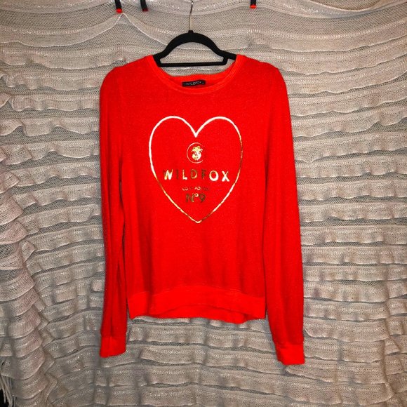 Wildfox heart sweatshirt - Picture 1 of 3